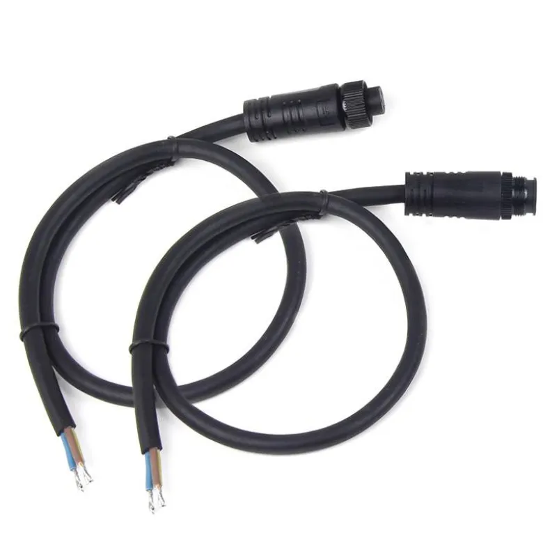 Set de Cables con Conector Macho + Hembra 2 cables IP68