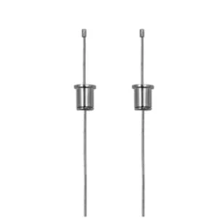 Set de 2 cables de suspensión 2m para perfiles y carriles