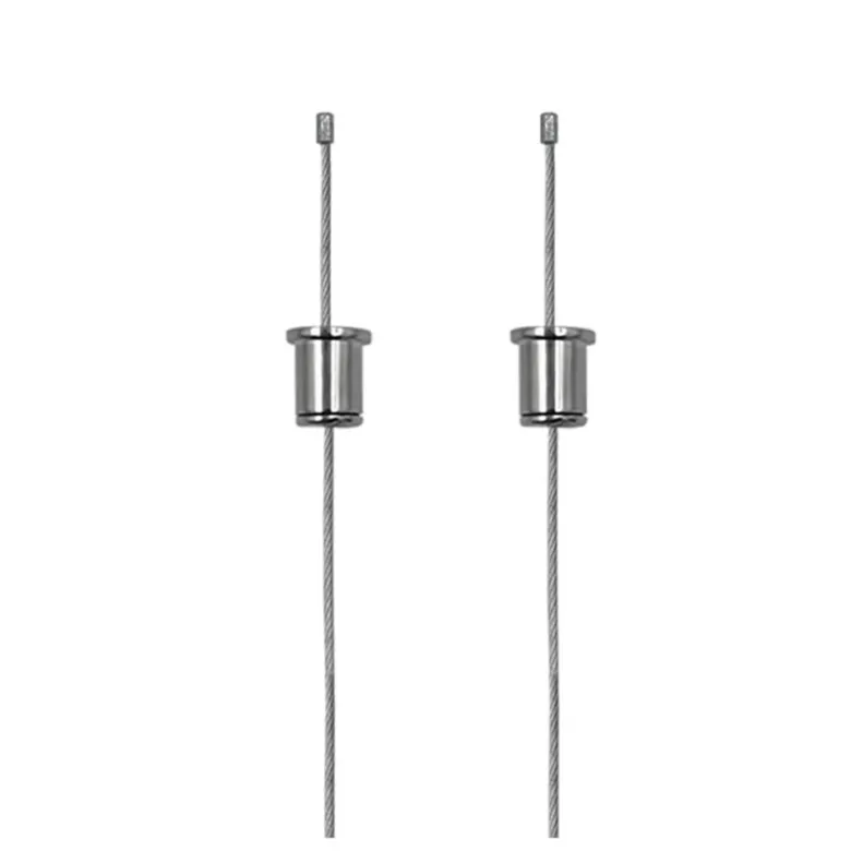 Set de 2 cables de suspensión 2m para perfiles y carriles