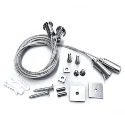Set de 2 cables de suspensión 2m para perfiles y carriles