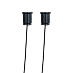 Set de 2 cables de suspensión 2m para perfiles y carriles, negro