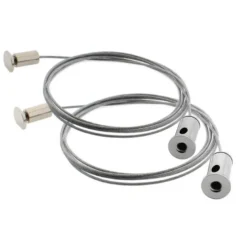 Set de 2 cables de suspensión 1,5m para perfiles de aluminio