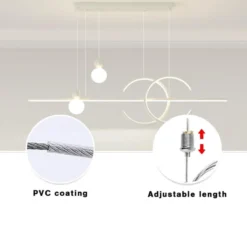 Set de 2 cables de suspensión 1,5m para perfiles de aluminio