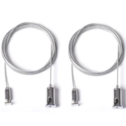 Set de 2 cables de suspensión 1,5m para perfiles de aluminio