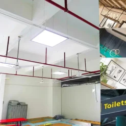 Set de 4 cables de suspensión para instalación de panel led 1m
