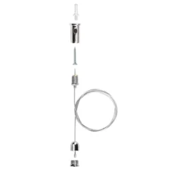 Set de 4 cables de suspensión para instalación de panel led 1m