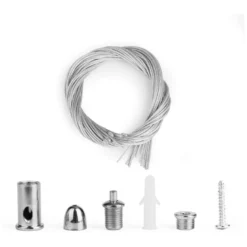 Set de 4 cables de suspensión para instalación de panel led 1m
