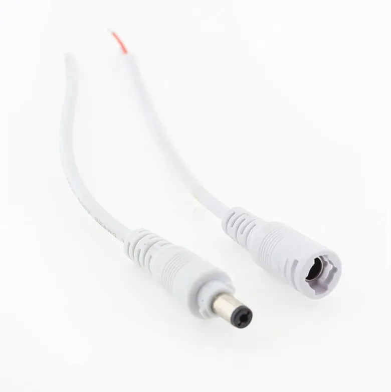 Set dos cables de conexión con conectores DC Macho-Hembra