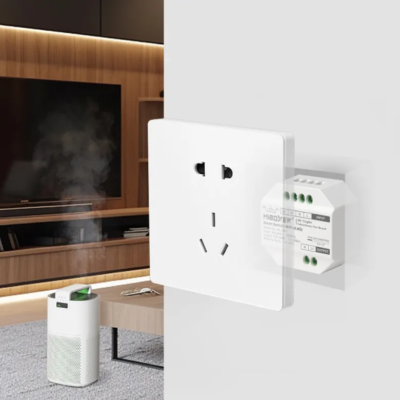 Smart Switch WiFi + 2.4G , AC100-240V, 10A, Alexa / Google Home