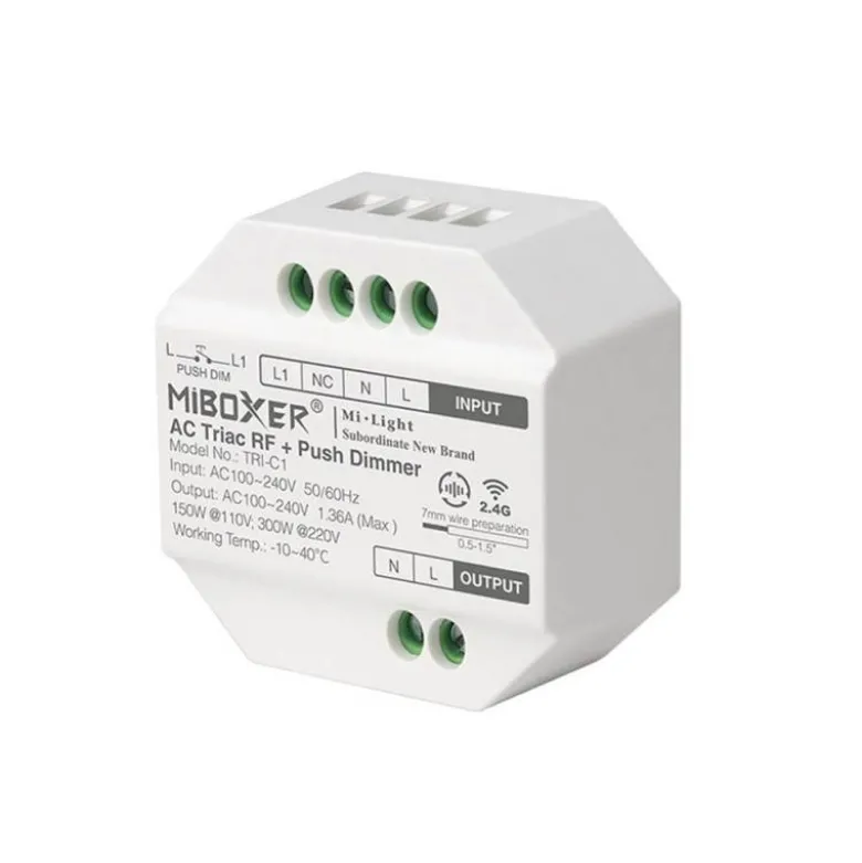 Smart Switch WiFi + 2.4G , AC100-240V, 10A, Alexa / Google Home