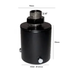 Soporte de acoplamiento para columna Farola LED - 70mm