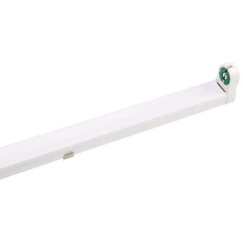 Soporte para Tubo LED T8 de 120 cm. Conexión uno o dos Laterales