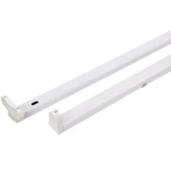 Soporte para Tubo LED T8 de 120 cm. Conexión uno o dos Laterales
