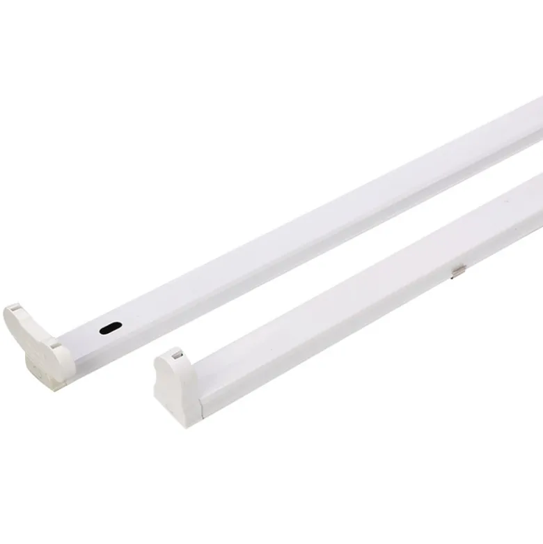 Soporte para Tubo LED T8 de 120 cm. Conexión uno o dos Laterales