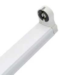 Soporte para Tubo LED T8 de 120 cm. Conexión uno o dos Laterales