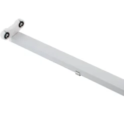 Soporte para 2 Tubos LED T8 de 60 cm. Conexión uno o dos Laterales