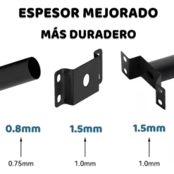 Soporte recto 49cm para farola 48mm para poste o pared