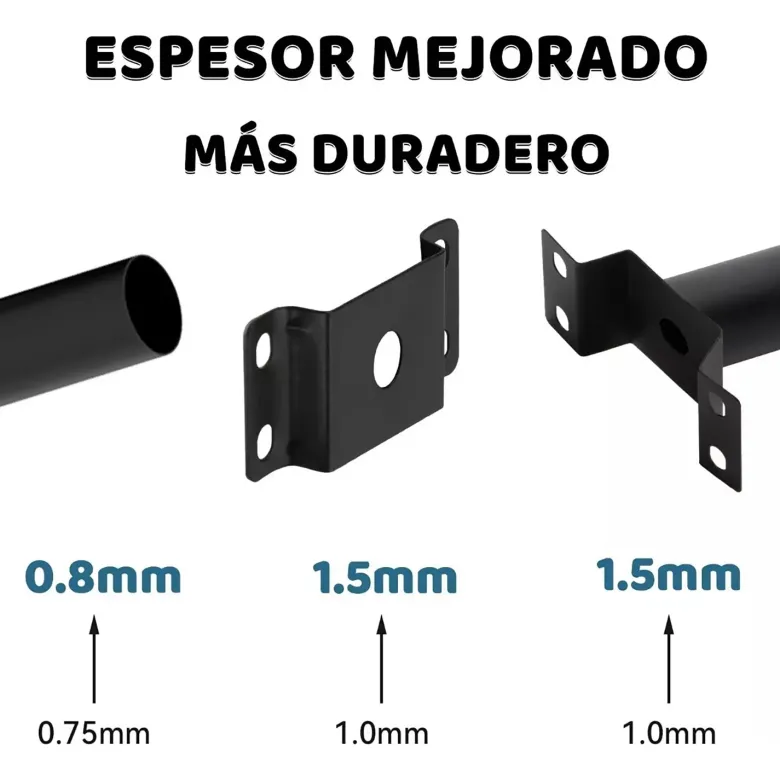 Soporte recto 49cm para farola 58mm para poste o pared