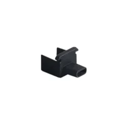 Tapa inicial NEON silicona 10x10mm negra