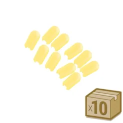 Tapa NEON silicona 6x12mm color amarillo, interior, pack 10pcs