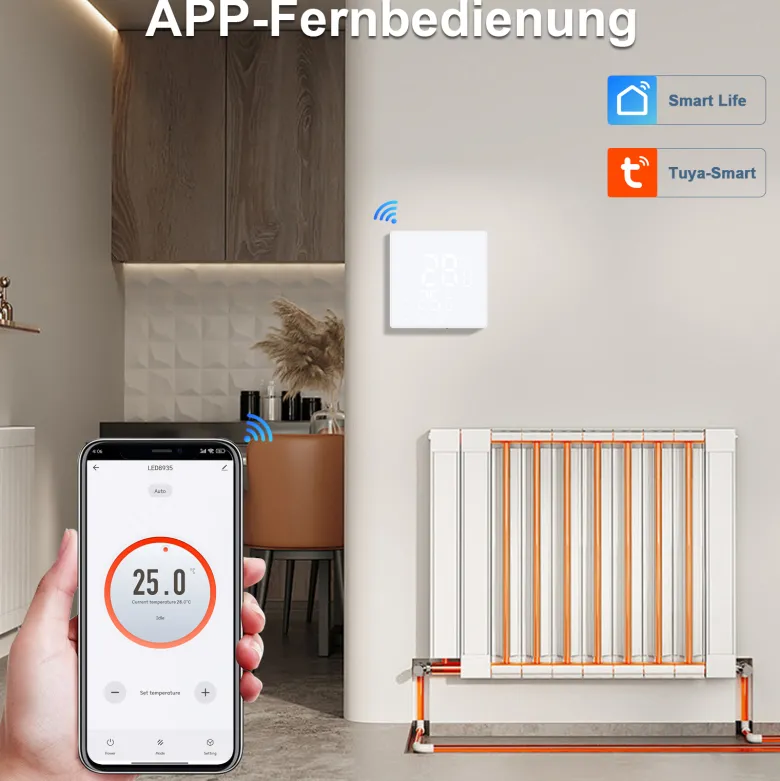 Termostato digital WiFi + ZigBee KOOB blanco