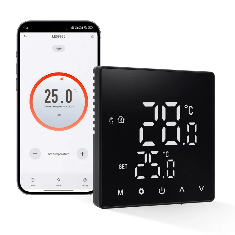 Termostato digital WiFi + ZigBee KOOB negro
