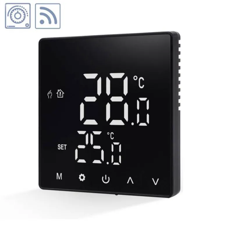 Termostato digital WiFi + ZigBee KOOB negro