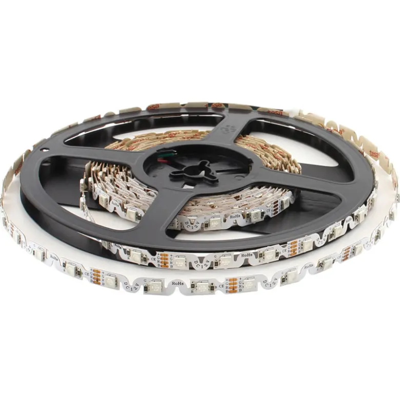 Tira contorno LED SMD5050, RGB, DC12V, 5m, (48Led/m), 55W, IP20