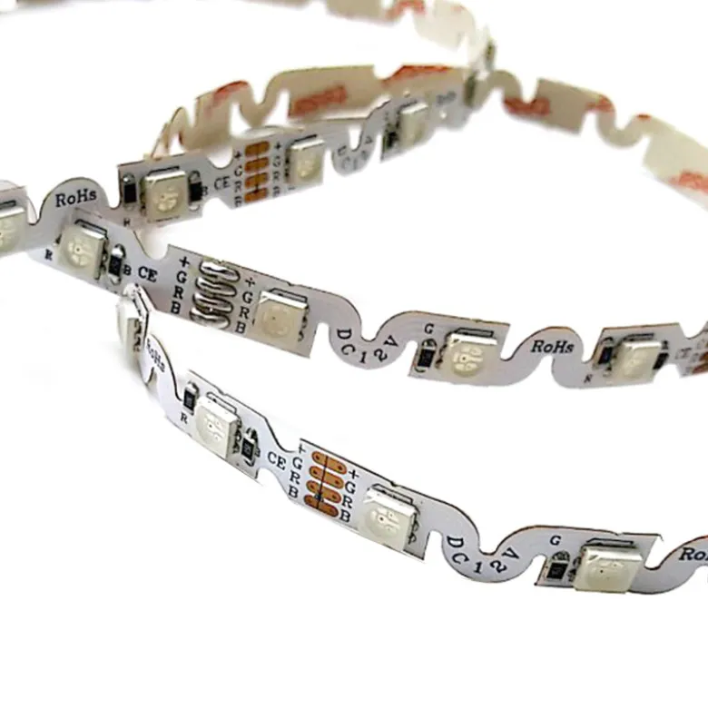Tira contorno LED SMD5050, RGB, DC12V, 5m, (48Led/m), 55W, IP20
