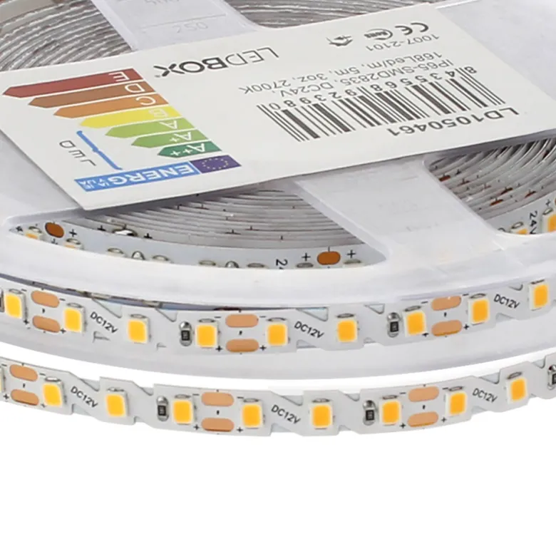 Tira contorno Zig Zag LED SMD2835, DC12V, 5m, (120Led/m), 50W, IP20, PCB 6mm