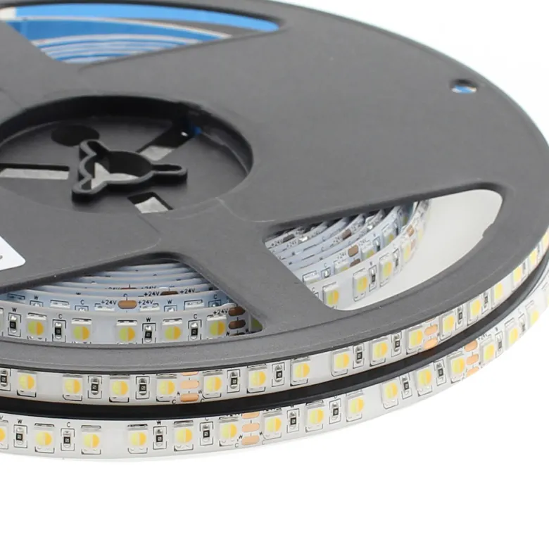 Tira LED Blanco Dual SMD3838, DC24V, 5m (240 Led/m), 90W, IP65