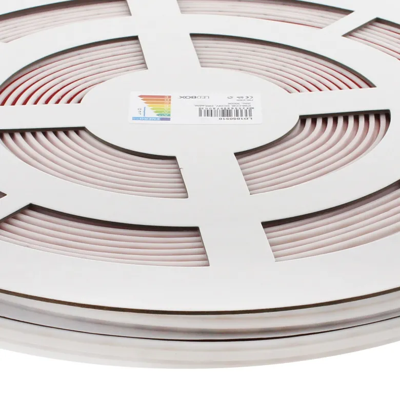 Tira LED COB, ChipLed Samsung, DC24V, 20 metros (240Led/m), 300W, IP68