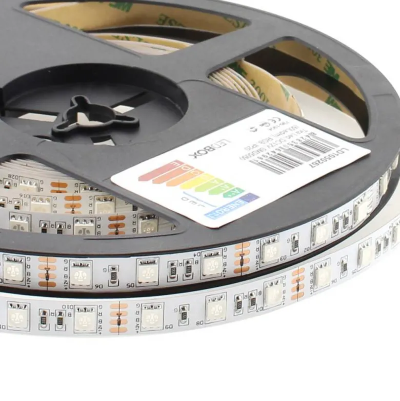 Tira LED EPISTAR SMD5050, RGB, DC12V, 5m (60Led/m) - IP20