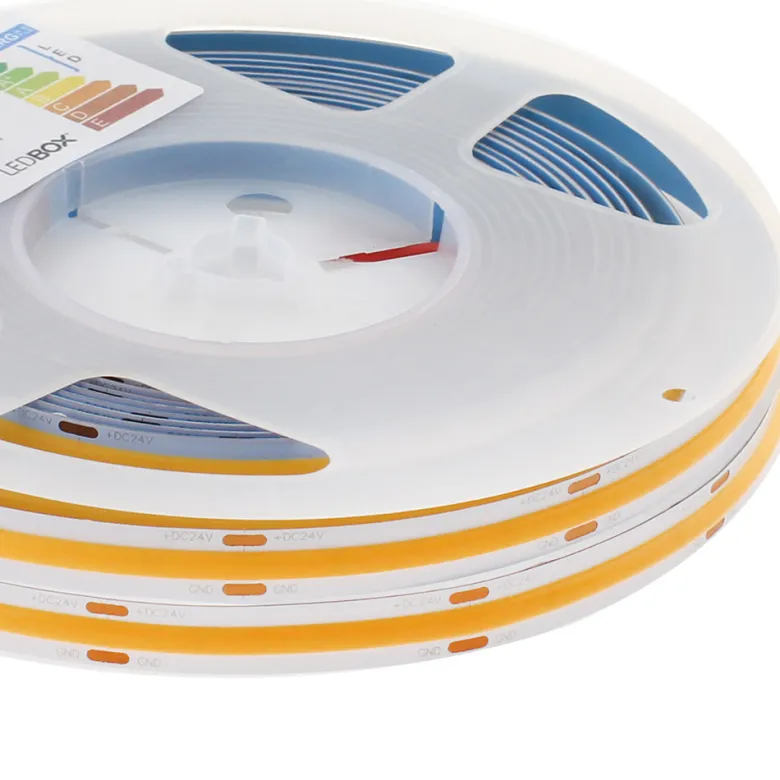 Tira LED Monocolor COB, ChipLed Samsung, DC24V, 5m (320Led/m), 60W, IP20