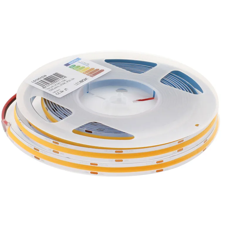 Tira LED Monocolor COB, ChipLed Samsung, DC24V, 5m (320Led/m), 60W, IP20