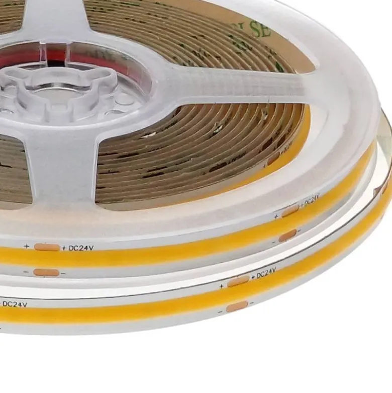 Tira LED Monocolor COB, ChipLed Epistar, DC24V, 5m (480Led/m), 60W, IP20