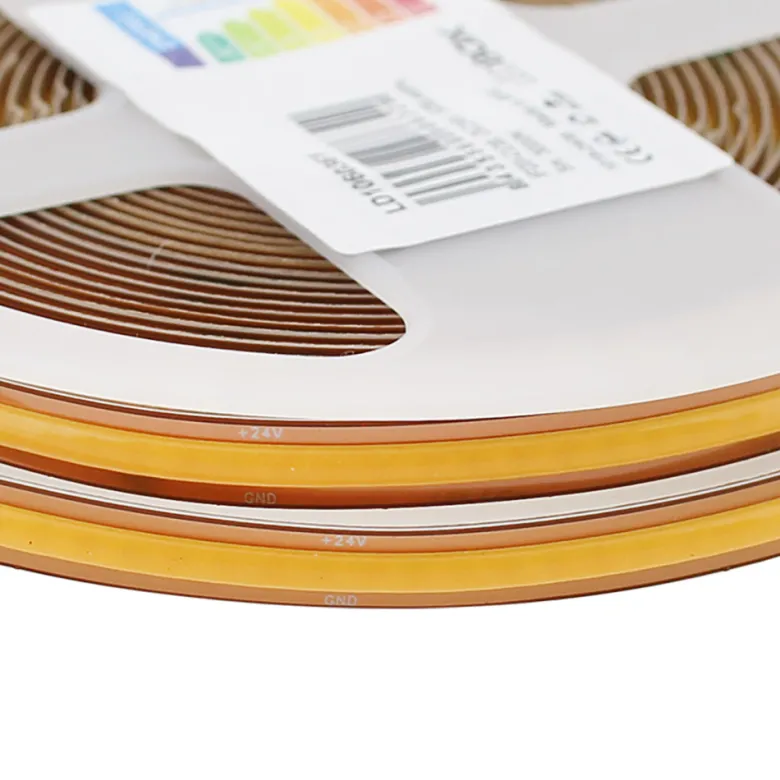Tira LED Monocolor COB, ChipLed Samsung, DC24V, 5m (528Led/m), 65W, IP20, Corte libre