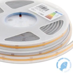 Tira LED Monocolor COB, DC24V, 5m (512Led/m), 60W, IP66, Pescaderías