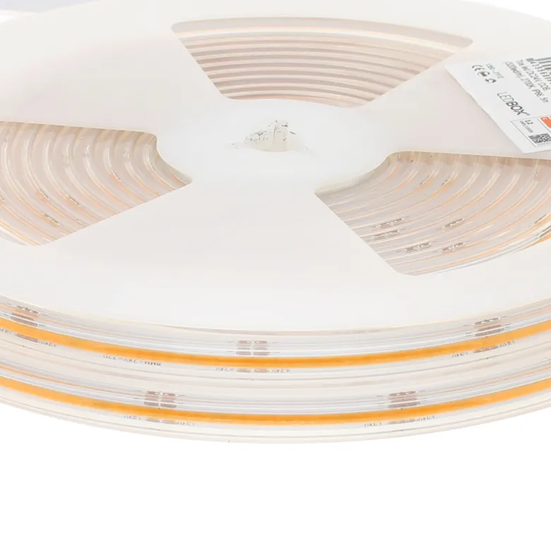 Tira LED Monocolor COB, DC24V, 5m (350Led/m), 60W, CRI>92, IP66