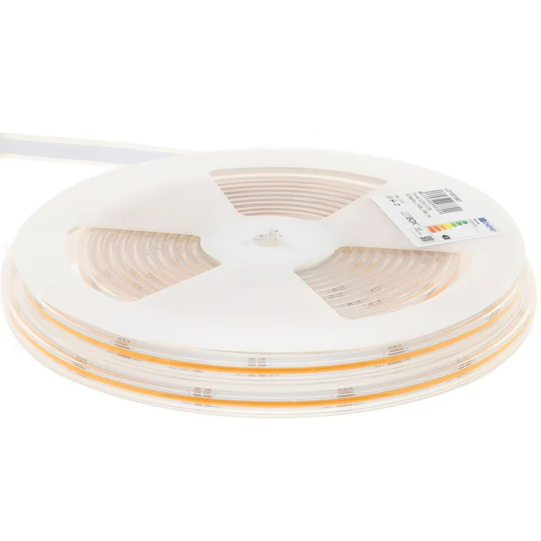 Tira LED Monocolor COB, DC24V, 5m (350Led/m), 60W, CRI>92, IP66