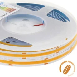 Tira LED Monocolor COB, DC24V, 5m (512Led/m), 60W, IP20, Pan y repostería