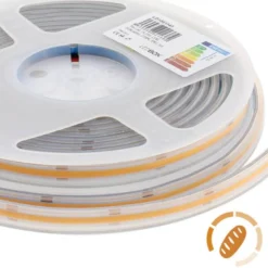 Tira LED Monocolor COB, DC24V, 5m (512Led/m), 60W, IP66, Pan y repostería