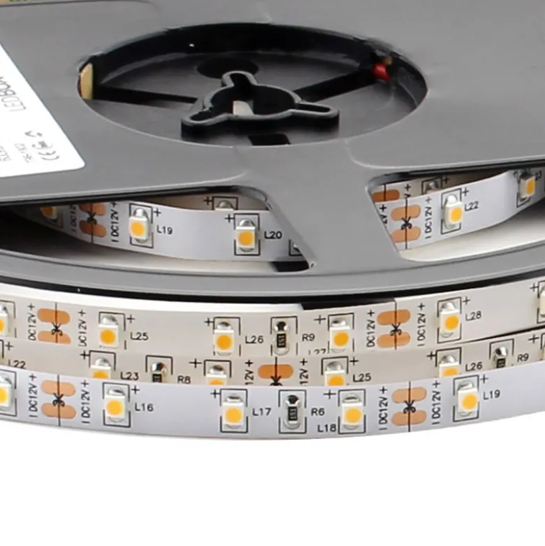 Tira LED Monocolor HQ SMD3528, DC12V, 5m (60 Led/m), 24W, IP20