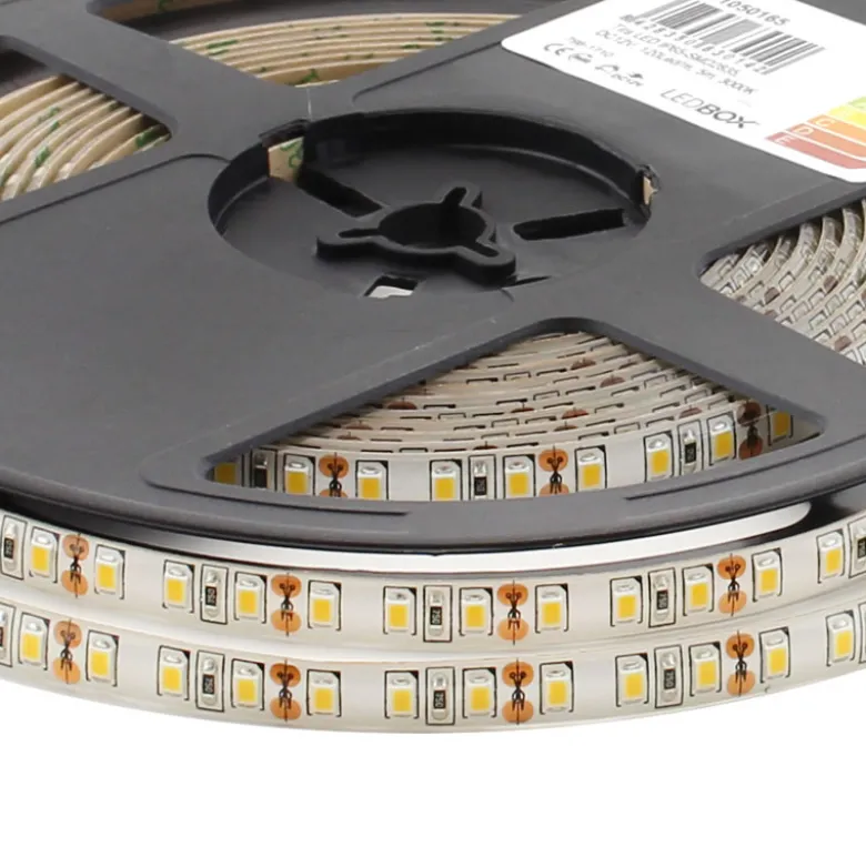 Tira LED Monocolor SMD2835, ChipLed Samsung, DC12V, 5m (120Led/m), 90W, IP65