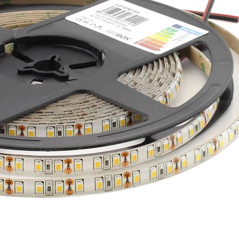 Tira LED Monocolor SMD2835, ChipLed Samsung, DC12V, 5m (120Led/m), 90W, IP65