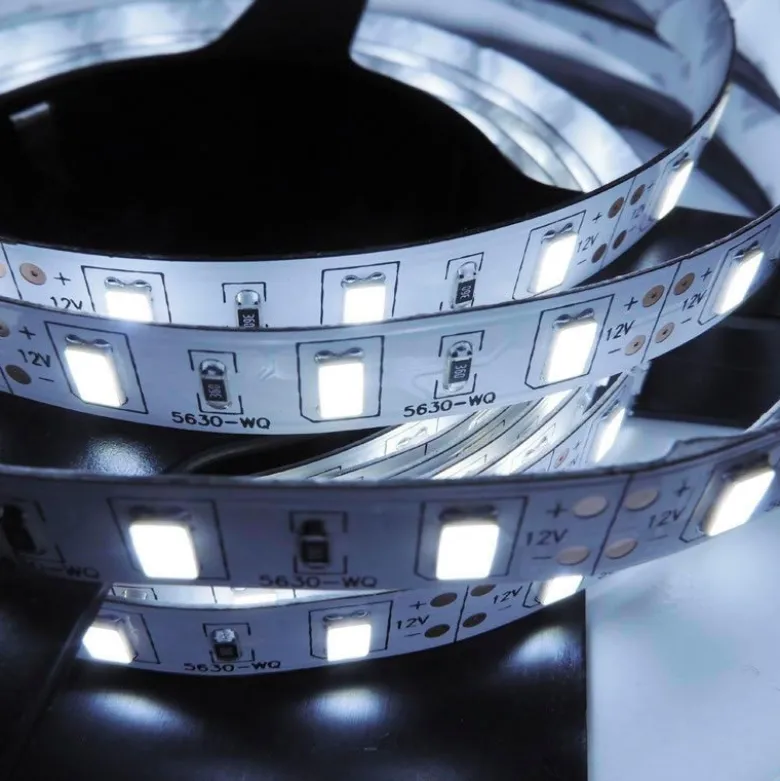 Tira LED Monocolor SMD5630, DC24V CC, 5m (70 Led/m) - Sensor Temperatura, 75W, IP20