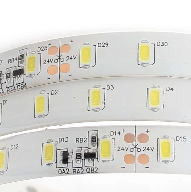 Tira LED Monocolor SMD5630, DC24V CC, 5m (70 Led/m) - Sensor Temperatura, 75W, IP20