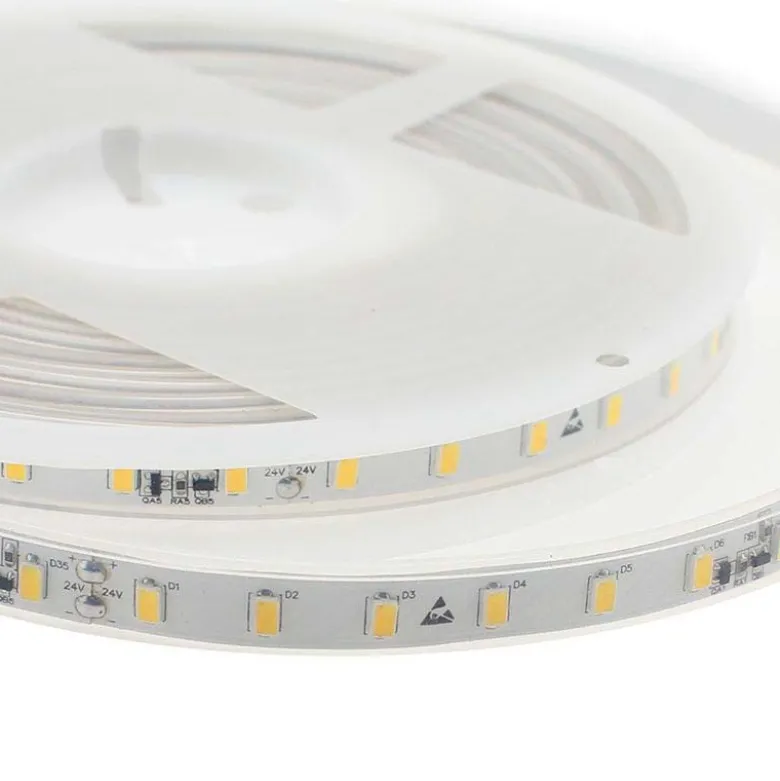Tira LED Monocolor SMD5630, DC24V CC, 5m (70 Led/m) - Sensor Temperatura, 75W, IP67