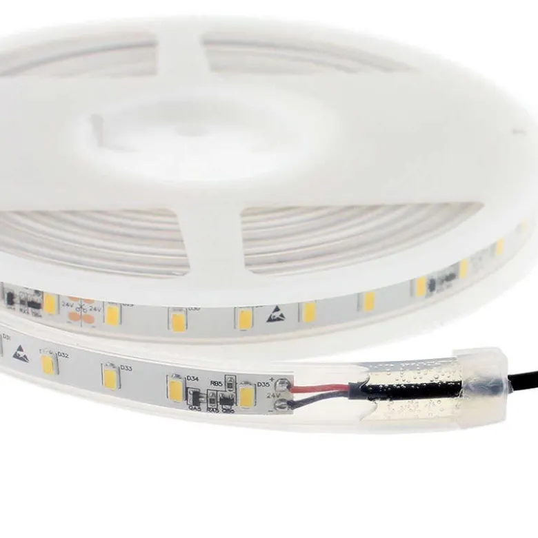 Tira LED Monocolor SMD5630, DC24V CC, 5m (70 Led/m) - Sensor Temperatura, 75W, IP67