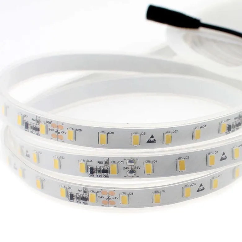Tira LED Monocolor SMD5630, DC24V CC, 5m (70 Led/m) - Sensor Temperatura, 75W, IP67